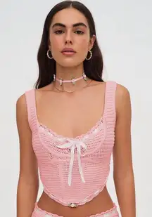 For Love & Lemons Crochet Corset