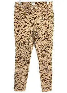 J. Crew Jeans Women's Size 29 Leopard Print Skinny Leg Mid Rise Tan Black