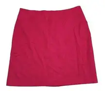 Talbots Womens Plus Size 16 Pink Pencil Skirt Wool Spandex Blend Barbiecore