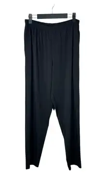 Planet by Lauren G Black Slinky Flowy Pants Size 1 US 4-8