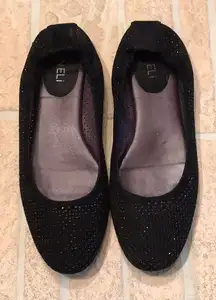 Black Perforated Suede 