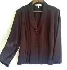 Danny & Nicole 14 Deep Chocolate Blazer Plus
