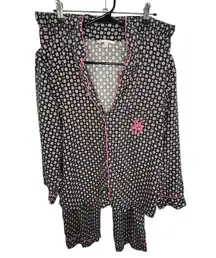 Victoria's Secret Geometric Pattern Long Sleeve Tow Piece Pajama Set