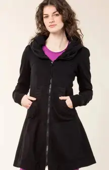 Prairie Underground Long Cloak Hoodie 102‎ In Midnight Size Small Outdoor