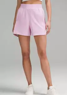 NWT Stretch Woven Relaxed-Fit High-Rise Short 4" /Vitapink