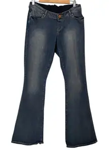ASOS Maternity Bootcut Tummy Panel Jeans Womens 8 Blue Denim Casual Fall