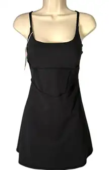 HALARA Black Athletic Tennis Dress Built in Shorts Pockets Athletic Skirt Size M