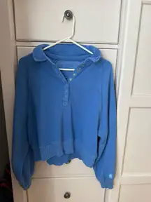 Blue Aerie Quarter Button-Up Sweater