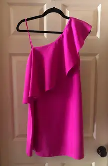 Pretty In Pink One Shoulder