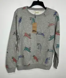 NWT Sugarhill Brighton‎ Alanis tiger sweatshirt multicolor size 10