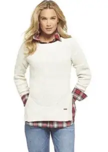 -Cream Sweater-EUC-Sz Med.