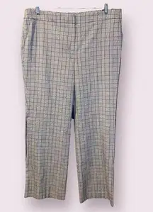 Nine West Neo Classic Straight Leg Plaid Pant  - size 16