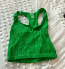 Green Open Racerback Tank