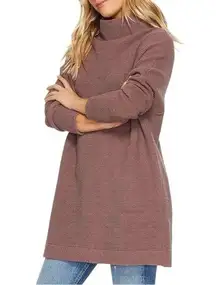 Free People Women’s XS Nutmeg Light Brown Ottoman Slouchy Tunic Sweater Dress
