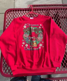 Hanes Vintage 1988 Christmas in Charleston Crewneck Size Medium