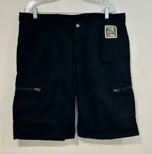Carhartt Women’s Ripstop Cargo Shorts Size 16 Black – Durable Lightweight Workwe