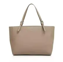 ‘York Buckle Tote in French Grey’