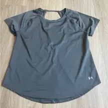 Under Armour Women's Short Sleeve Tee in Dark Gray