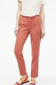 J.Crew Seaside Pants In Dark Salmon Coral Coastal Grandma Preppy Size 8