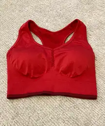 Red Razorback Sports Bra