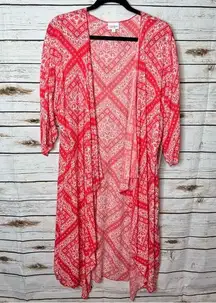 LuLaRoe Shirley Multicolor Kimono Cover Up Size M NWT