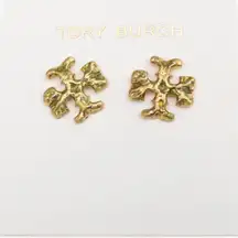 Tory Burch -  Roxanne T Logo Pierced Stud Earring