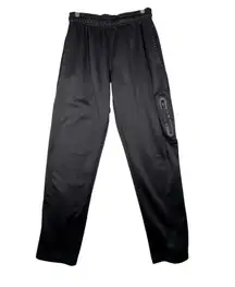 Reebok Track Pants Women Athletic Training Workout Jogger Zip Pocket Black Small