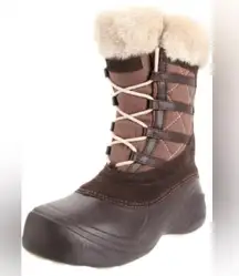 Columbia Sierra Summette 2 Quilted Outdoor Winter Snow Boots Brown Size 7.5