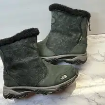 The North Face Black Snow Boots Women’s 6 TNF Winter Grip Primaloft