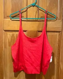 NWT Old Navy women’s red crop tank top sweater  size 2X .