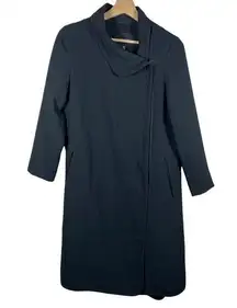 Babaton Aritzia  Trench Coat Womens XXS Black Jacket Duster Longline Polyester