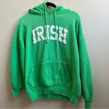 Irish green hoodie sweatshirt Size Large