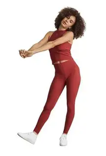 Everlane The Performance Ankle Gym Workout Leggings Red Women's Small