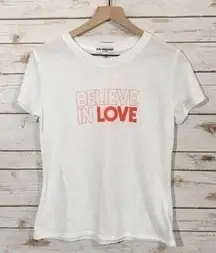 NWT Sub_Urban Riot Believe in Love Tee - White - XS