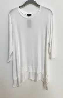 Coco+Carmen Double Layer White‎ Tunic T-shirt