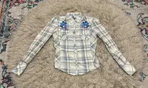 Johnny Was J3 embroidered western top medium