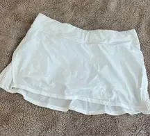 Lululemon Play Off The Pleats Skirt White 13”