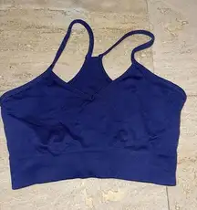 Prozis Fitness Workout Athletic Racer‎ Back Sports Bra Blue Size M Medium