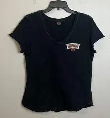 Harley Davidson VNeck Graphic Baby TShirt Black Estimate Size Medium