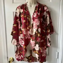 Miss Chievous Floral Bat Wing Style Kimono Cardigan | Size Medium