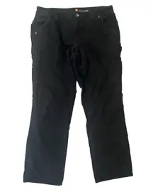 Carhartt Carpenter Pants Original Fit Black Cargo Womens 10 Short