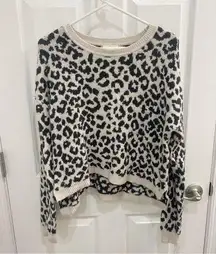 Yes Lola Leopard Print Sweater