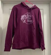 Bass Pro Shops Womens Long Sleeve Pullover Hoodie Size M Purple NWT