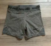 Grey Nike Pros Spandex