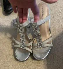 Silver High Heel Shoes