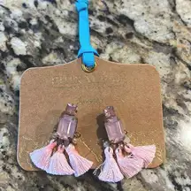 Anthropologie Shiraleah Chicago Jewelry - Oriana Demi Pink Earrings