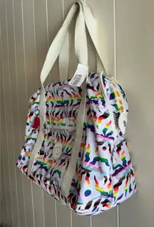 NWT Rare HTF Kipling Tote Bag Art Lightweight Large Weekender Travel Handbag