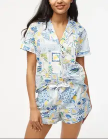 J.Crew Factory Women’s lemon print Short Pajama Set Size: large