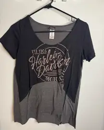 Harley-Davidson Tee Vintage Graphic Motorcycle Black