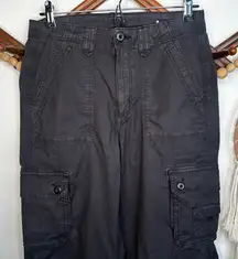 American Eagle Charcoal Gray Dreamy Drape Stretch Hi Rise Cargo Pants